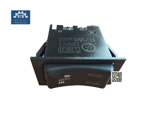 81.25505.6607  雾灯翘板开关  Fog light swing switch SHACMAN  F2000 F3000
